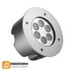 چراغ استخری گرد 6 وات دفنی