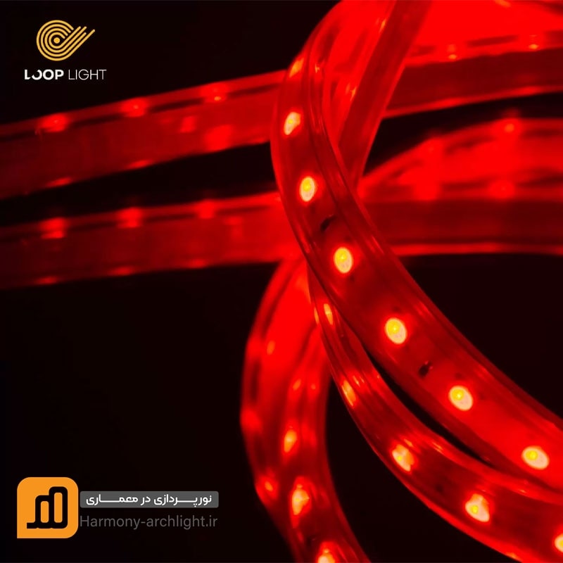 ریسه ال ای دی شلنگی چند رنگ تراکم ۶۰ RGB لوپ لایت
