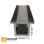 پروفیل چراغ خطی توکار تک لاین شاخه 3 متری کد PR-1242