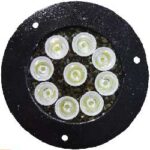 چراغ استخری رینگ دار 9 وات غلاف دار توکار کد ETT-008