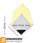 پروفیل کنج تک لاین دو جهته روکار کد PR-1255