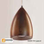 چراغ آویز چوبی سرو ۲ - Image 2