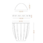 جت لایت 10 وات مدل ES-J10 ارتقا صنعت - Image 4