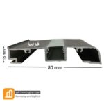 پروفیل قرنیز تک ردیف شاخه 3 متری کدPR-1233