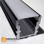 پروفیل چراغ خطی تک ردیف بدون لبه روکار کدPR-1217
