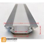 پروفیل چراغ خطی 1 ردیف کنج کد PR-1204