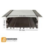 پروفیل چراغ خطی توکار مدل 4 ردیف کدPR-1211