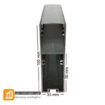پروفیل آویز 2 ردیف روکار شاخه 3 متری کدPR-1229