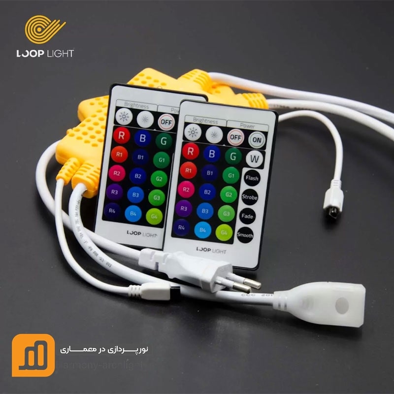 کنترلر یا ریموت IR ریسه ال ای دی RGB