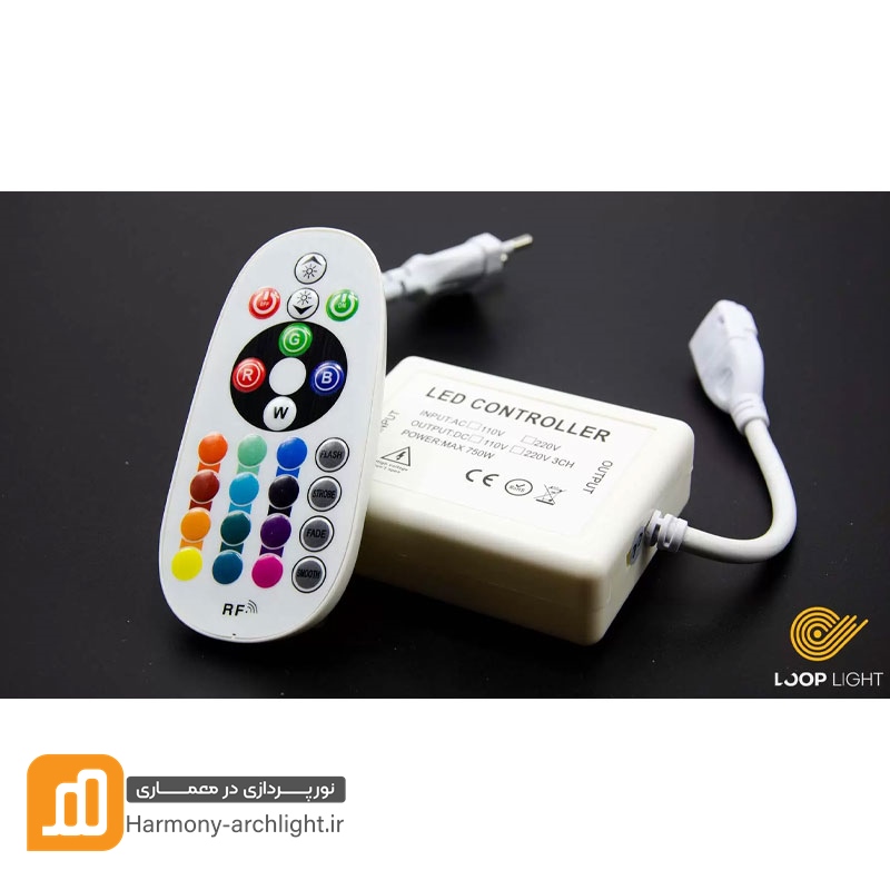 کنترلر یا ریموت RF ریسه ال ای دی RGB
